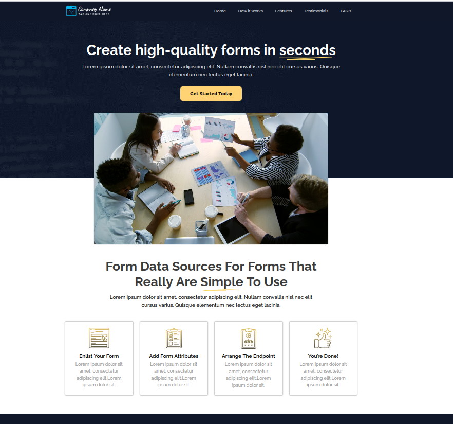 Web Form - Home